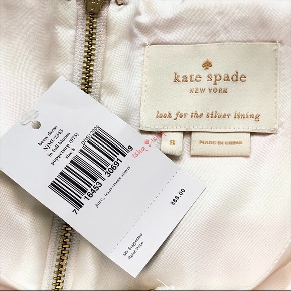 Kate Spade Striped Betsy Strapless Dress Size 8 🆕 - Picture 6 of 7
